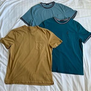 Ben Sherman Short Sleeve Tees - Tan, Light Blue, Teal